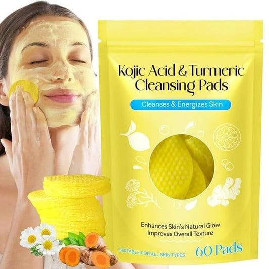 Turmeric & Kojic Acid Cleansing Pads(60 pass)✨