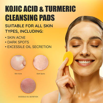 Turmeric & Kojic Acid Cleansing Pads(60 pass)✨